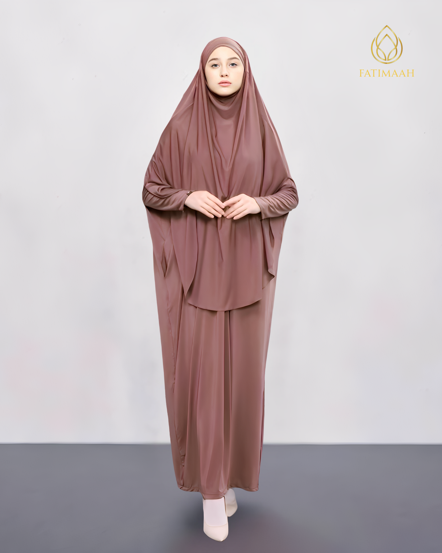 Muskiya Abaya Set Hijab French Khimar Syar'i by Fatimaah