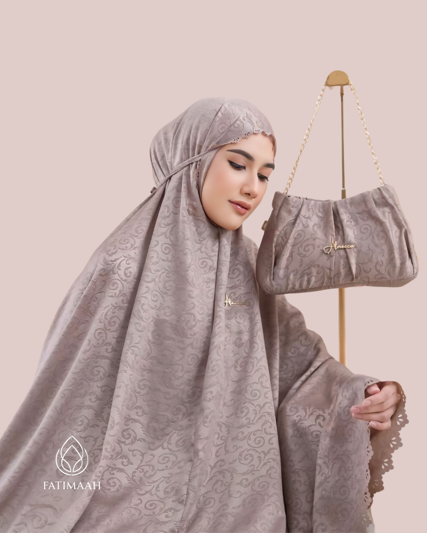 Almecca 2-in-1 Luxury Telekung Set by Fatimaah