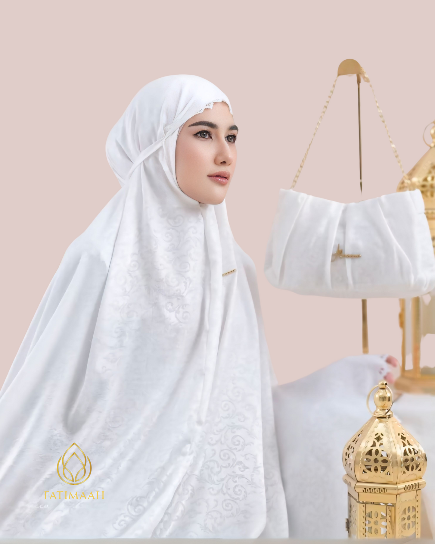 Almecca 2-in-1 Luxury Telekung Set by Fatimaah