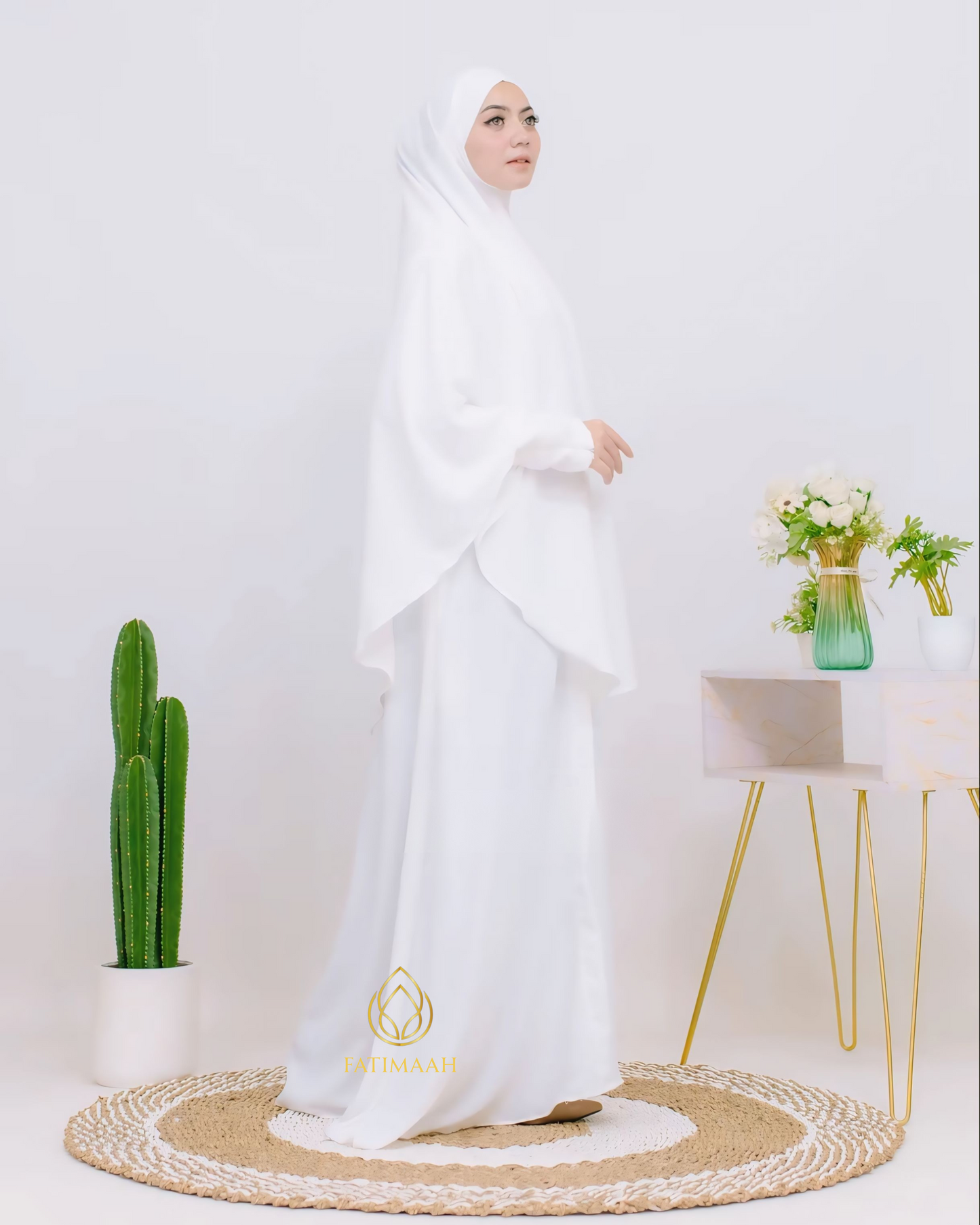 Elegant Crinkle Airflow Abaya Syar’i with Free Niqab by Fatimaah
