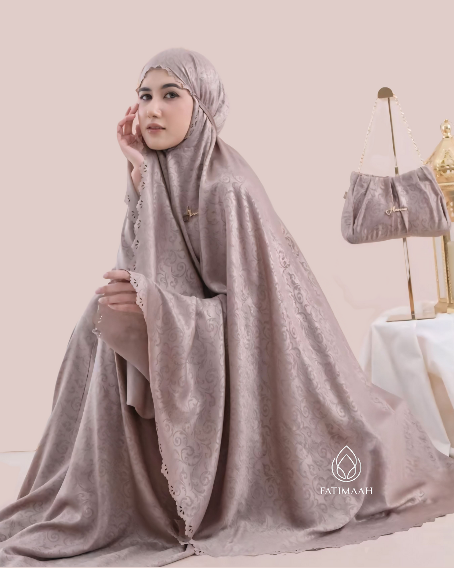 Almecca 2-in-1 Luxury Telekung Set by Fatimaah