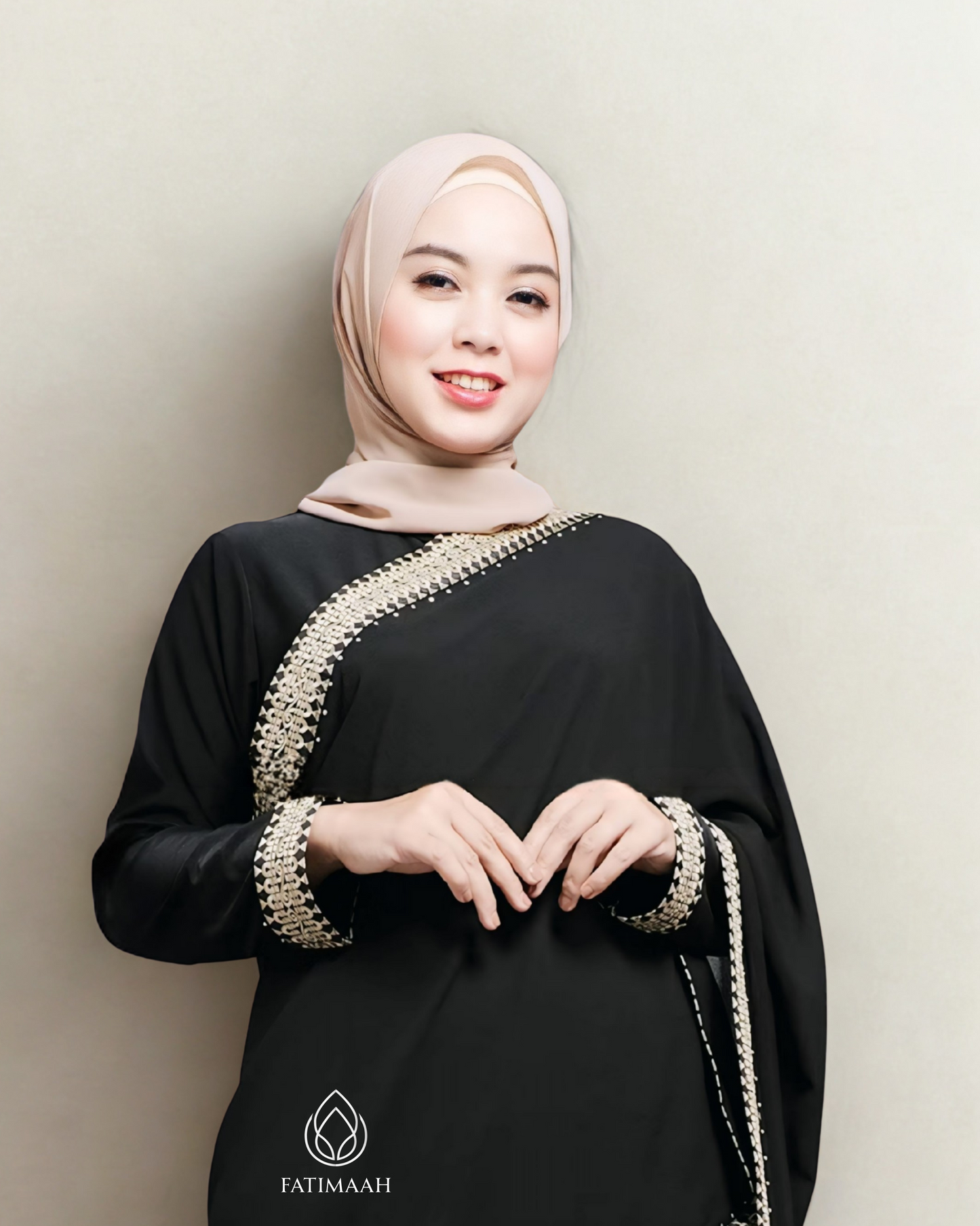 Exclusive Turkey Abaya – Elegant Jersey & Ceruti with Embroidery Details by Fatimaah