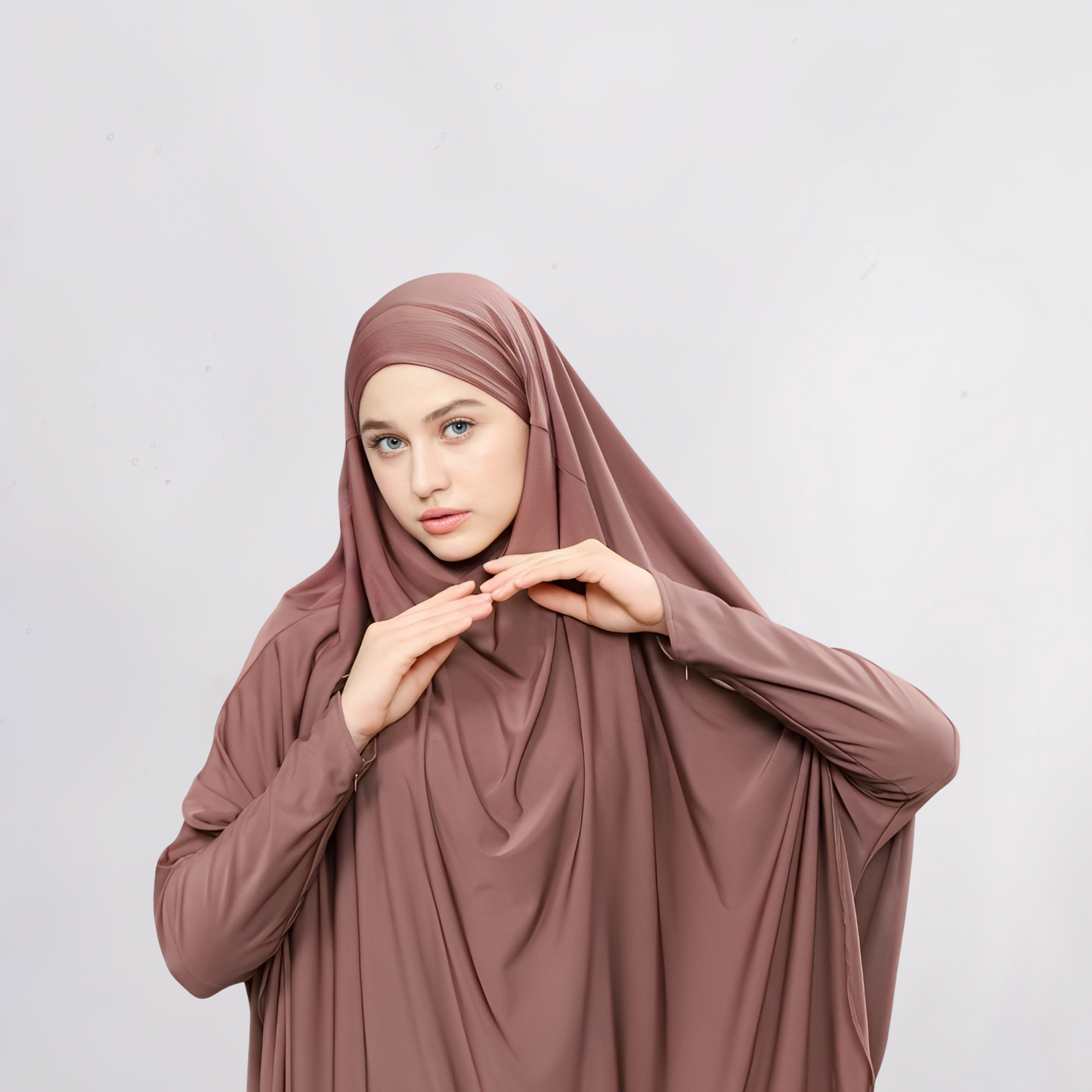 Muskiya Abaya Set Hijab French Khimar Syar'i