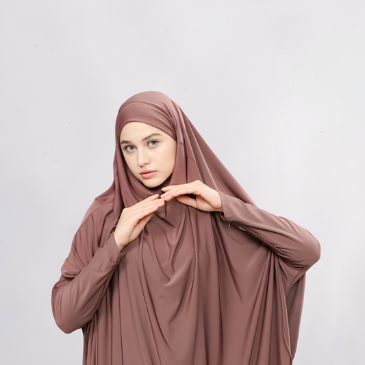 Muskiya Abaya Set Hijab French Khimar Syar'i