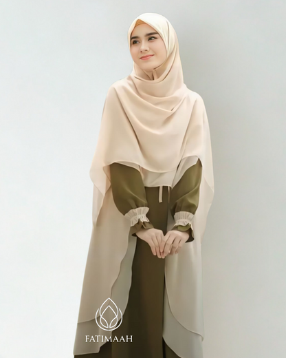 Nazwa Dress with Cardigan – Premium Modest Wear by Fatimaah