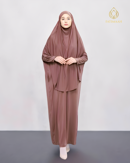 Muskiya Abaya Set Hijab French Khimar Syar'i by Fatimaah