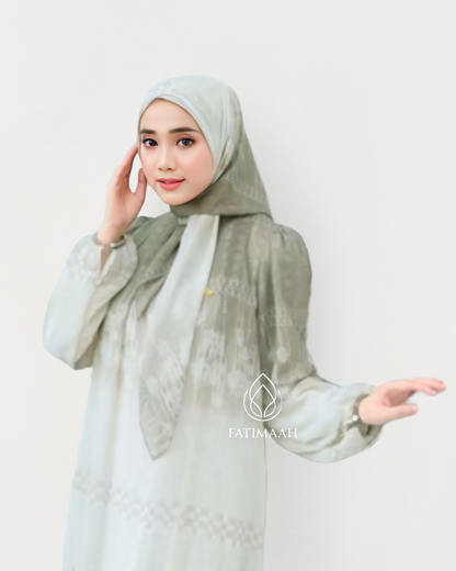 Elvira Dress – Modest One Set with Hijab in Babydoll Ceruty Fabric by Fatimaah