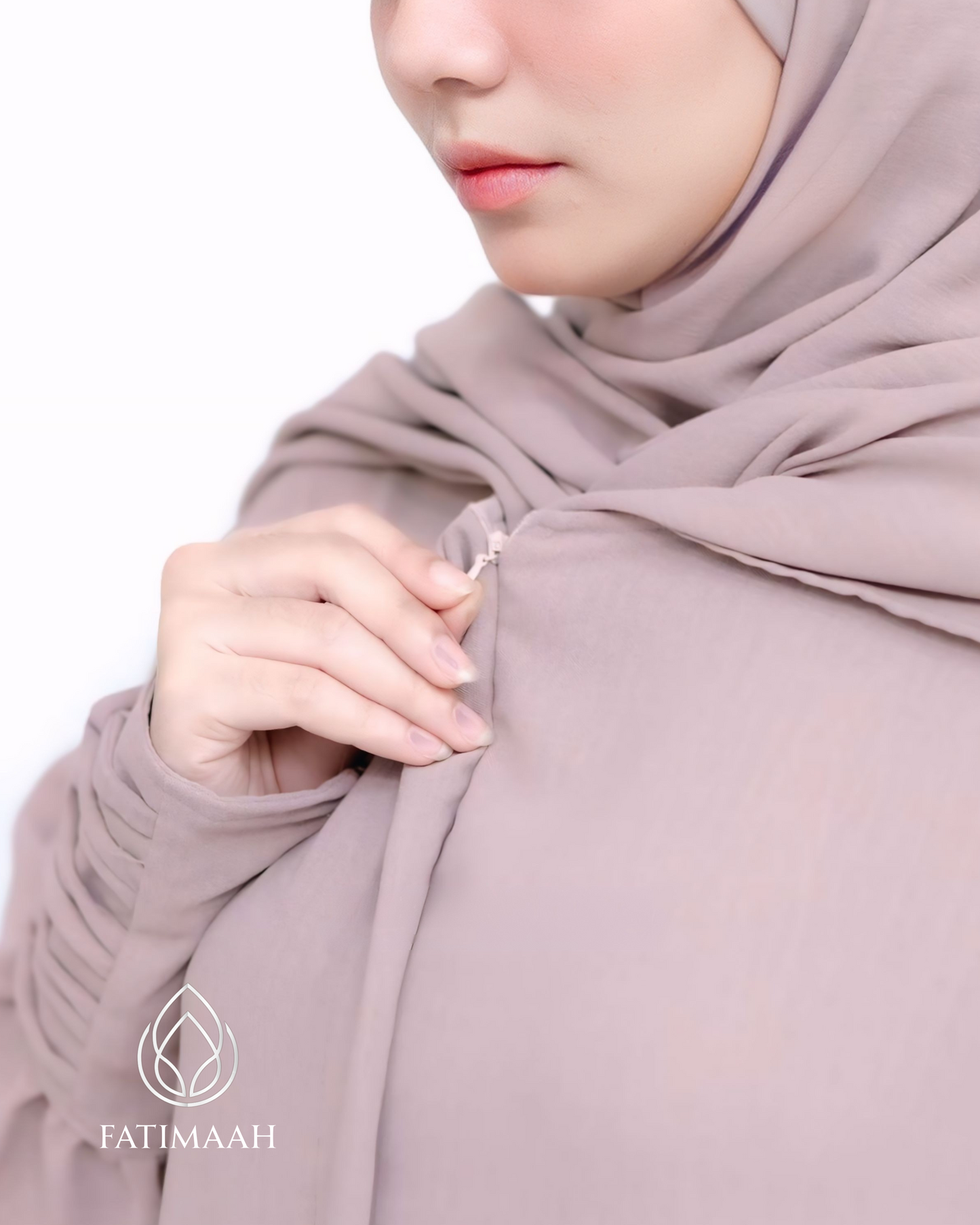 Elegant Crinkle Airflow Abaya Syar’i with Free Niqab by Fatimaah