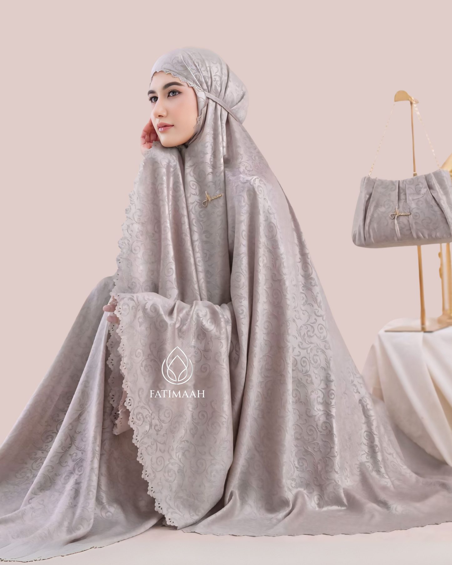 Almecca 2-in-1 Luxury Telekung Set by Fatimaah