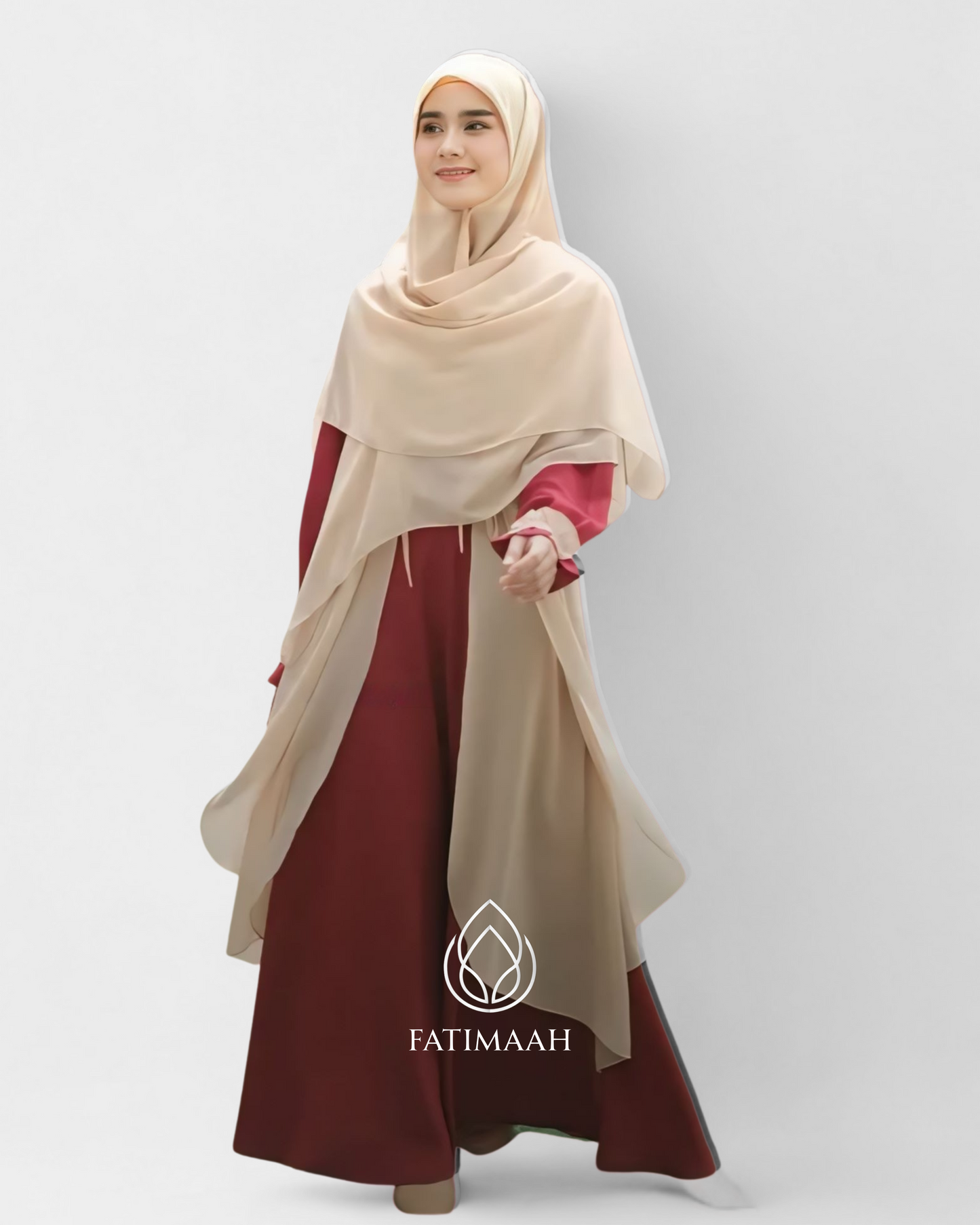 Nazwa Dress with Cardigan – Premium Modest Wear by Fatimaah