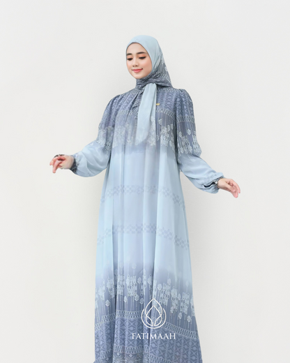 Elvira Dress – Modest One Set with Hijab in Babydoll Ceruty Fabric by Fatimaah