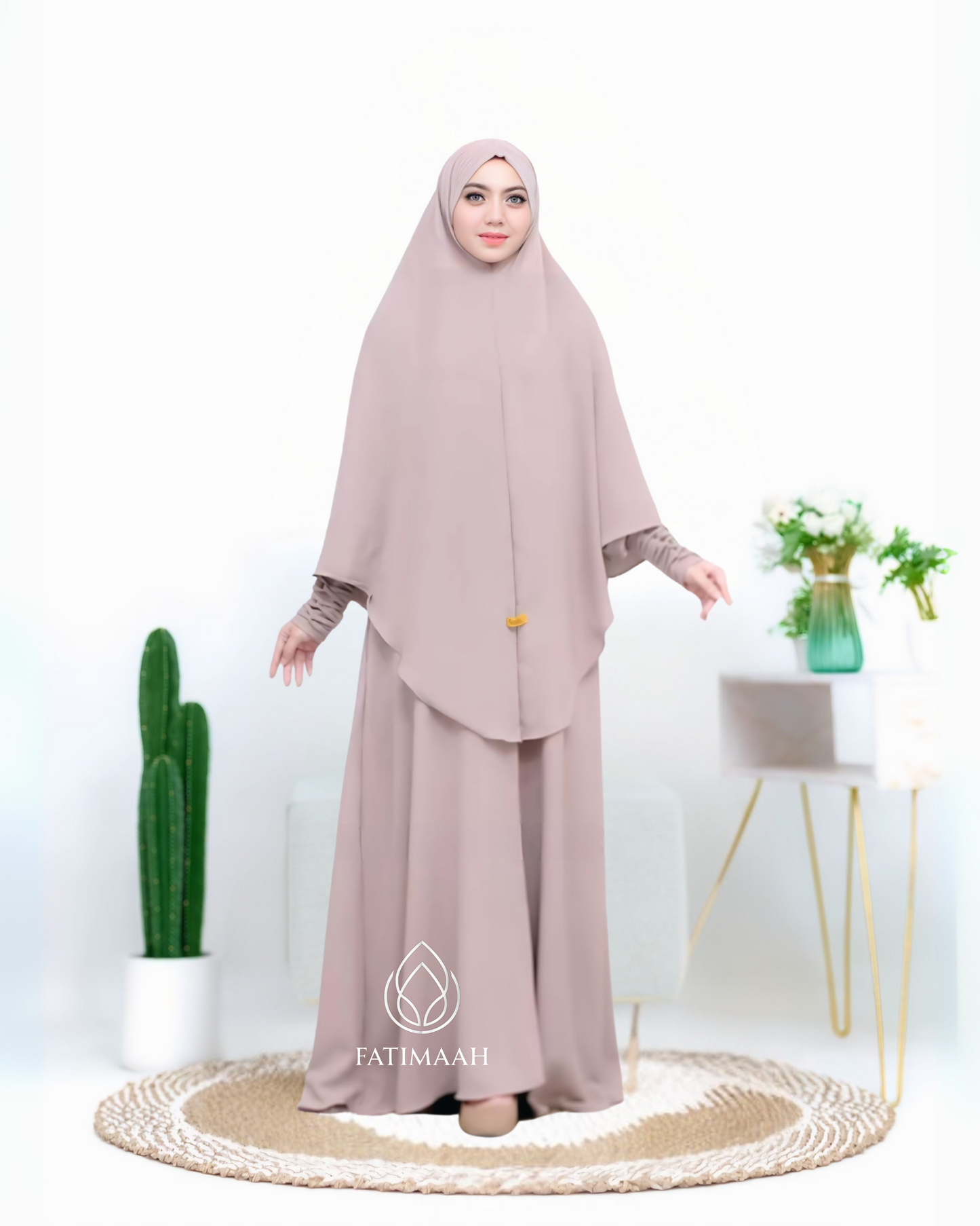 Elegant Crinkle Airflow Abaya Syar’i with Free Niqab by Fatimaah