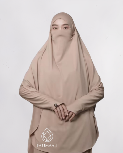 Muskiya Abaya Set Hijab French Khimar Syar'i by Fatimaah