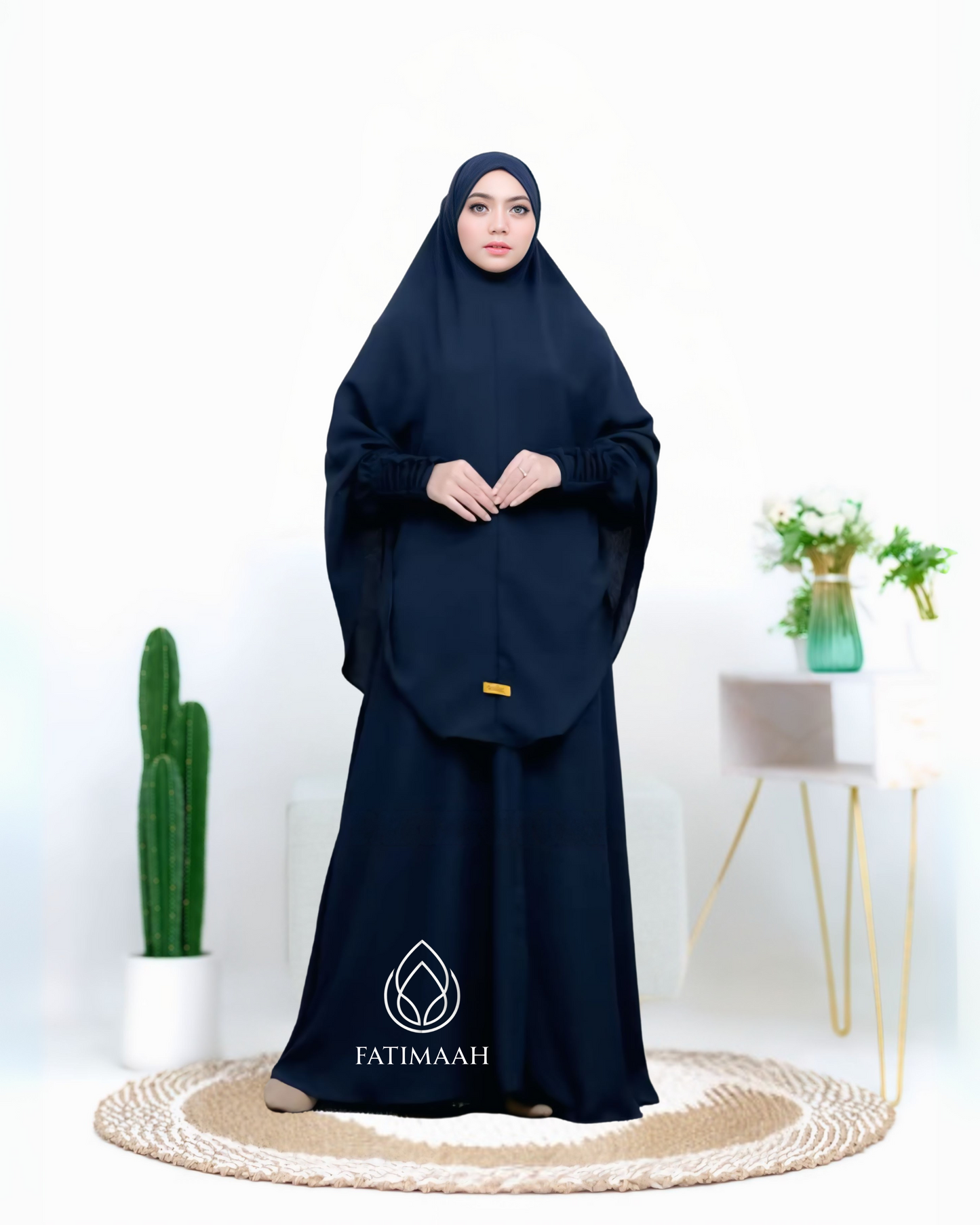 Elegant Crinkle Airflow Abaya Syar’i with Free Niqab by Fatimaah