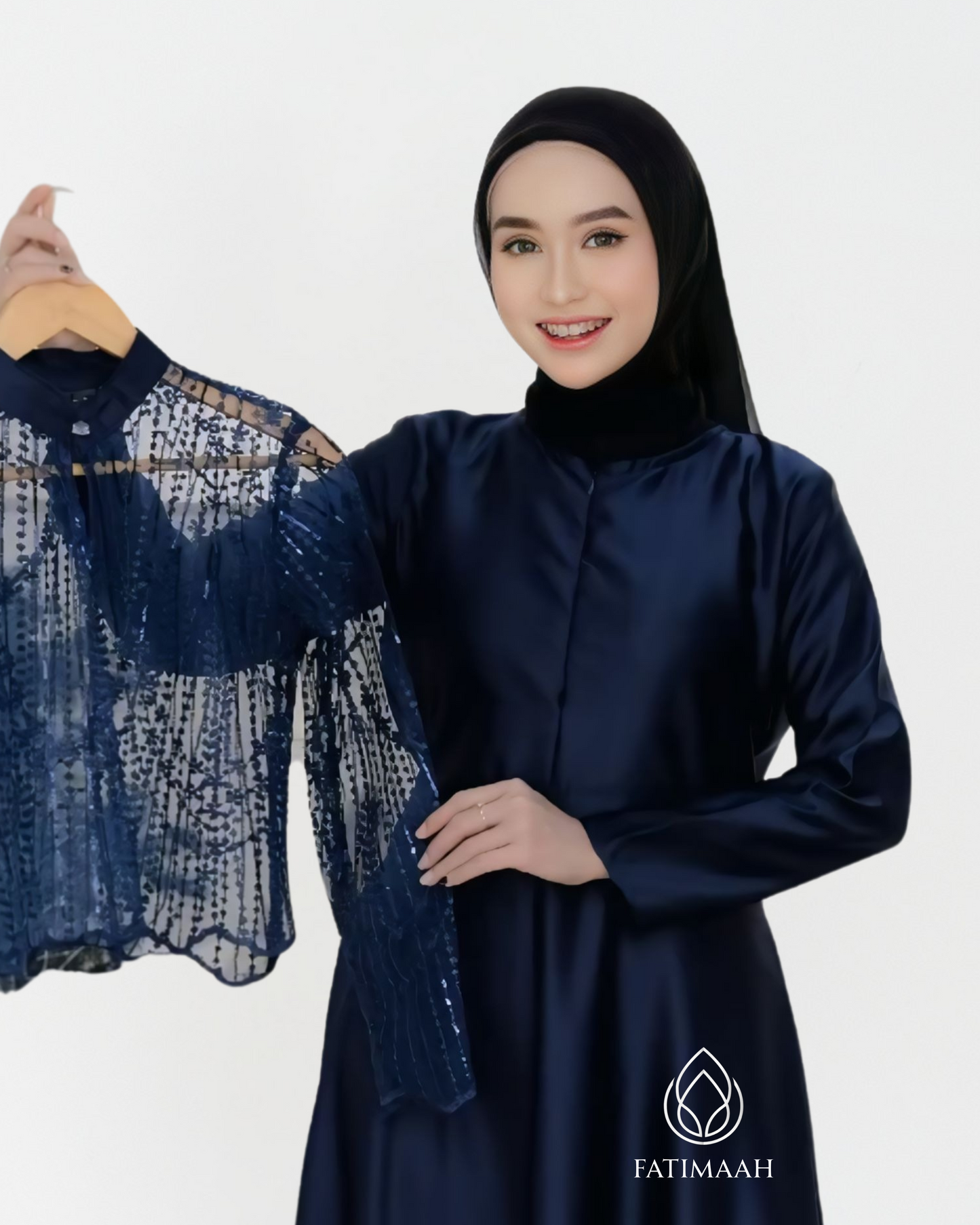 Celestia Satin Dress – Elegant Detachable Vest Edition by Fatimaah