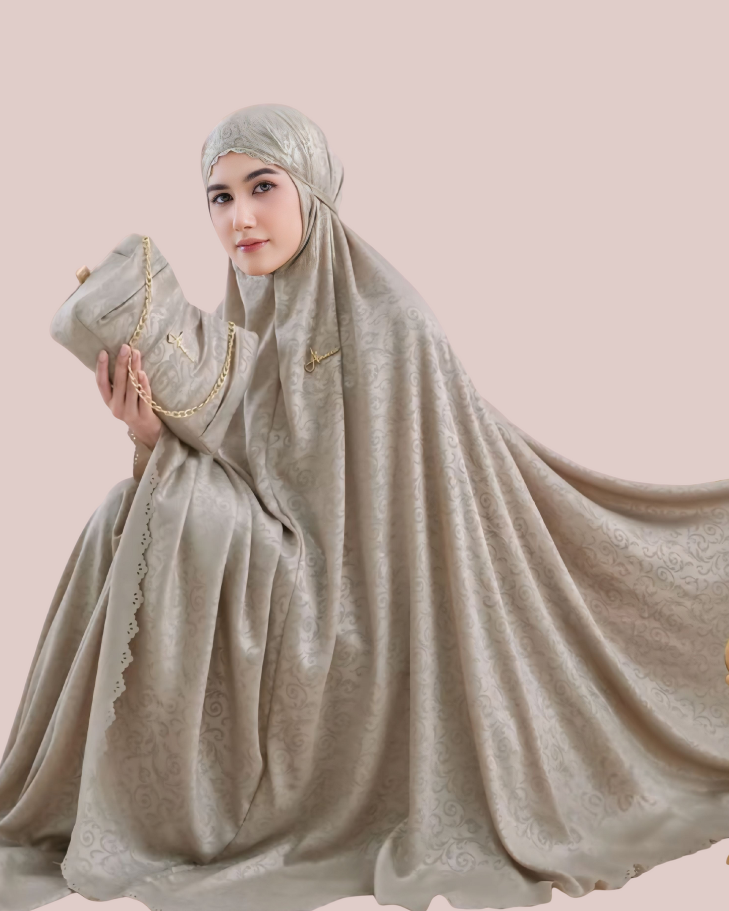 Almecca 2-in-1 Luxury Telekung Set by Fatimaah