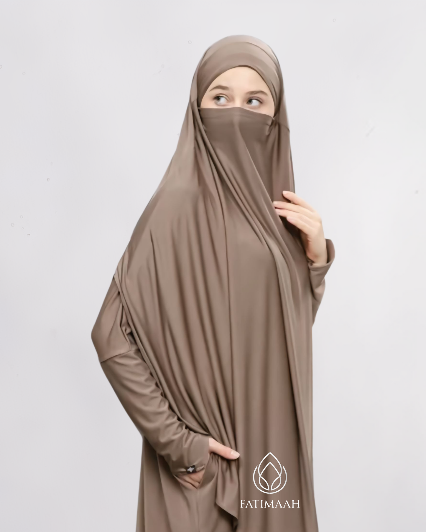 Muskiya Abaya Set Hijab French Khimar Syar'i by Fatimaah